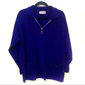 Vintage Prosperity Knitwear Royal Blue Pullover